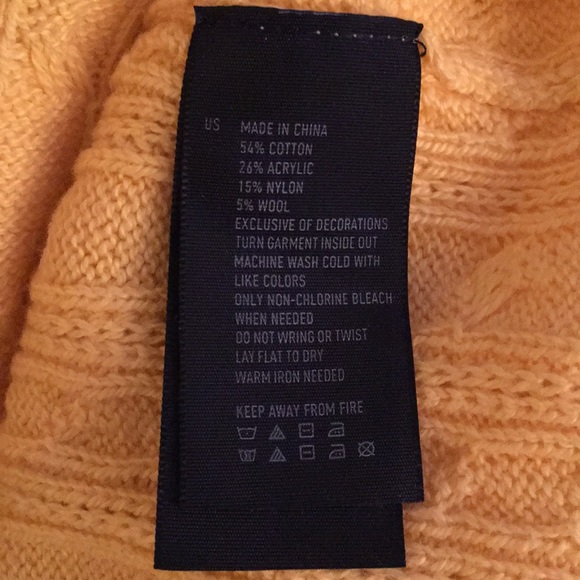 AE - Yellow Cable Knit Sweater - Picture 4 of 4